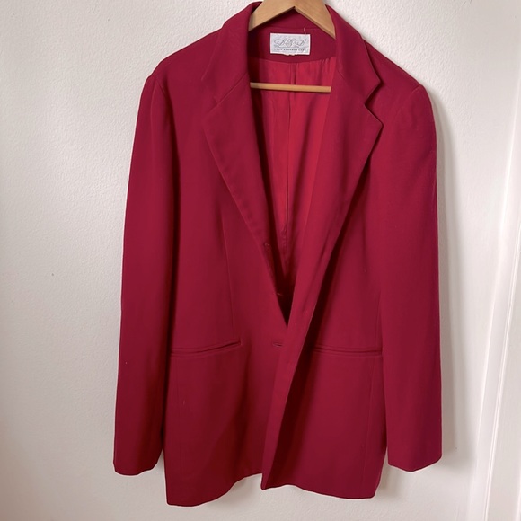 Jackets & Blazers - Vintage cherry red blazer